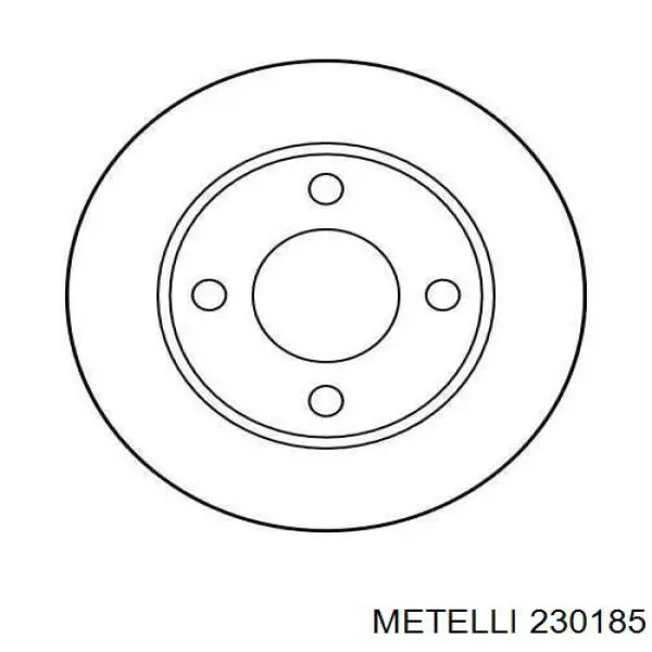 230185 Metelli Дискові гальма