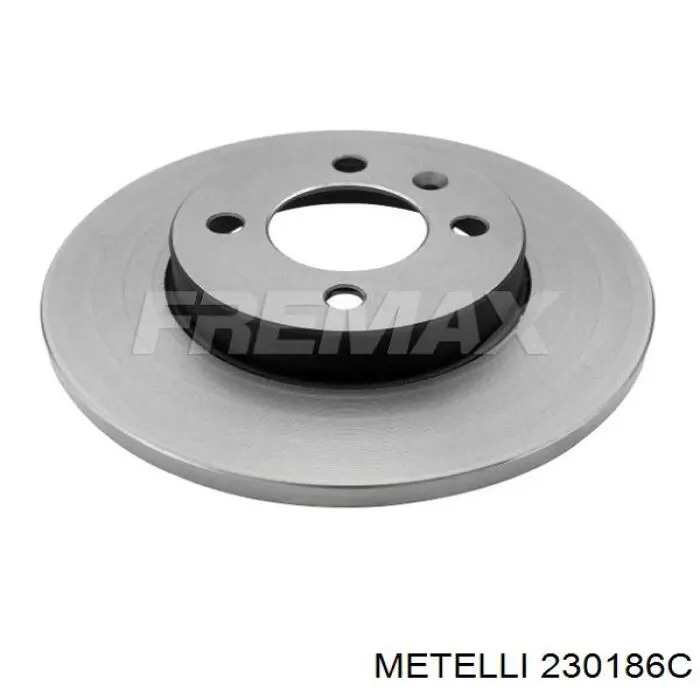 Диск переднього гальма Metelli 230186C ціна, від 21.00 USD
