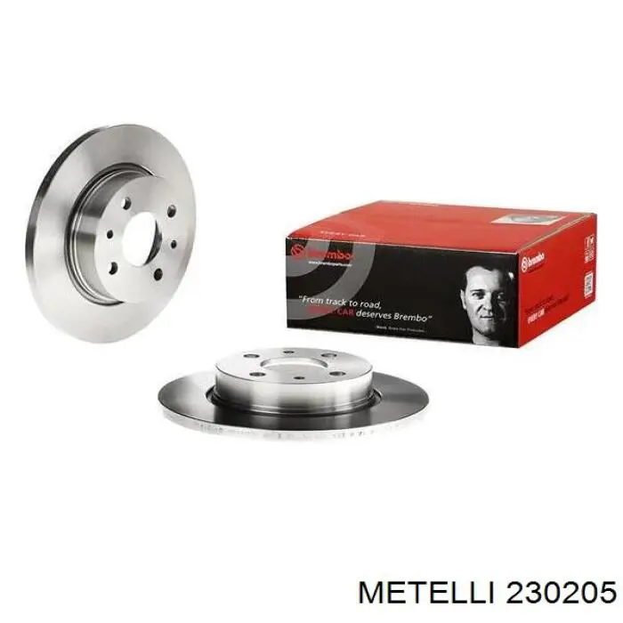 230205 Metelli диск гальмівний передній