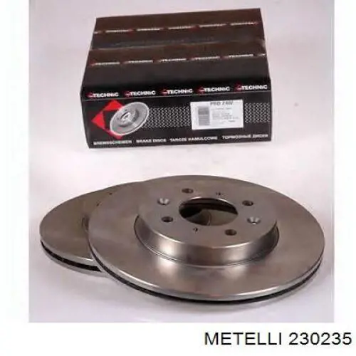 230235 Metelli Гальмо дискове переднє