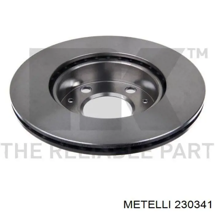 Диск переднього гальма Metelli 230341 ціна, від 41.28 USD