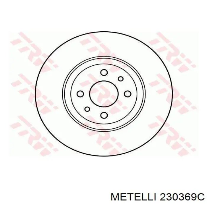 Диск переднього гальма Metelli 230369C ціна, від 34.92 USD