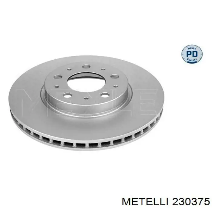 230375 Metelli диск гальмівний передній