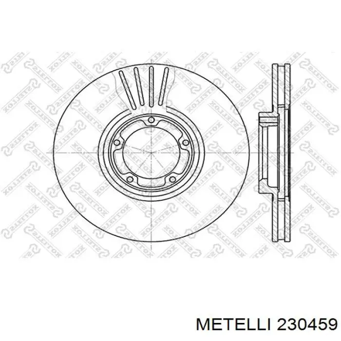 230459 Metelli Гальмо дискове переднє