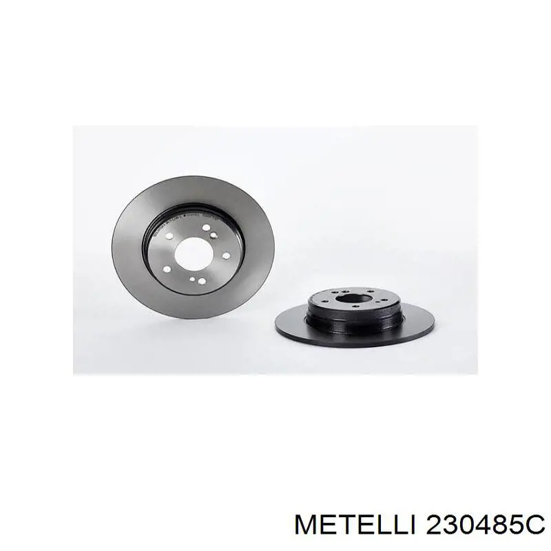 Диск гальмівний задній Metelli 230485C