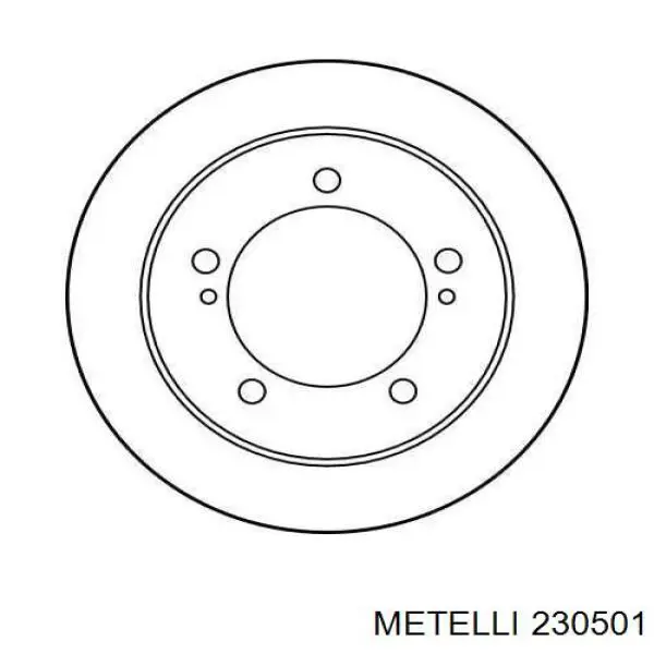 Купити 230501 Metelli Ротор гальмівний