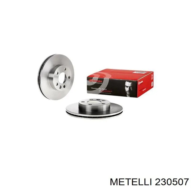 Диск гальмівний передній Metelli 230507