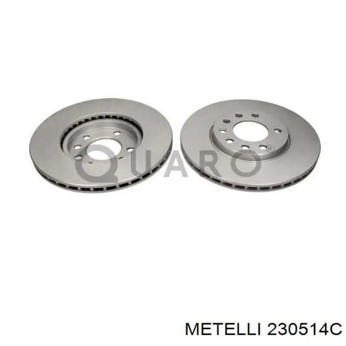 Диск гальмівний передній Metelli 230514C