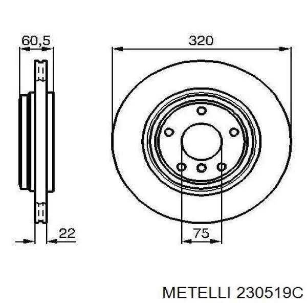 230519C Metelli Дискові гальма