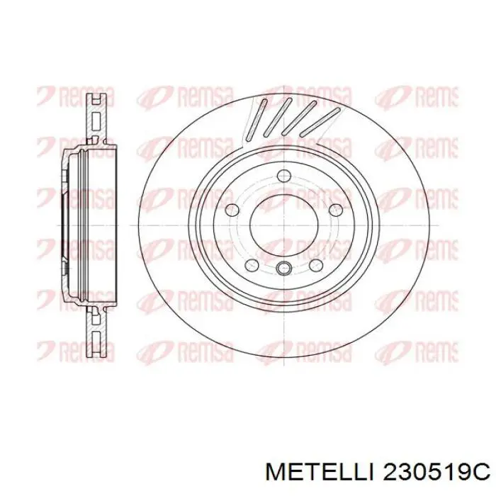 Задні дискові гальма Metelli 230519C ціна, від 56.53 USD