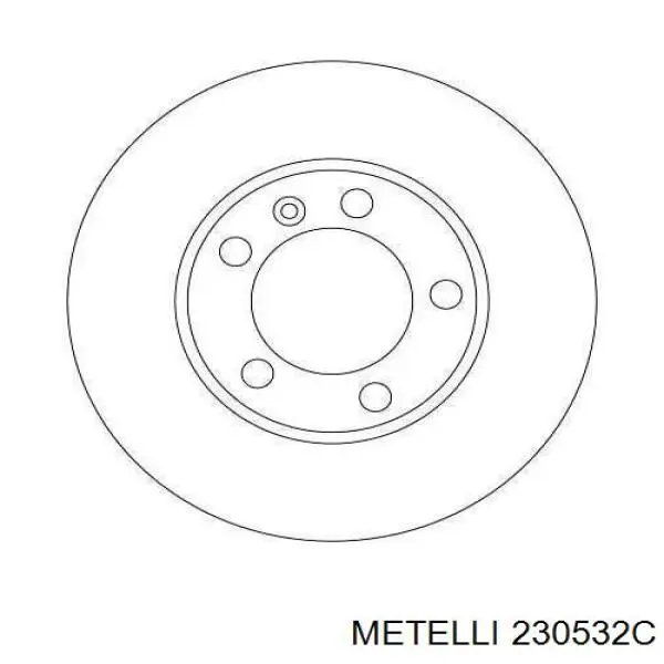 Купити 230532C Metelli Ротор гальмівний
