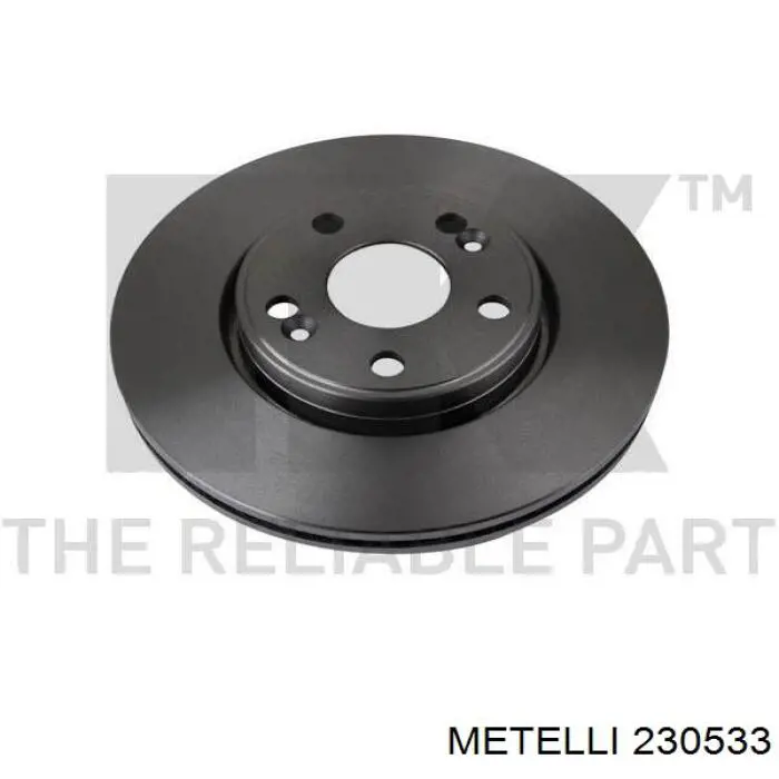 Гальмівні диски передні 230533 Metelli