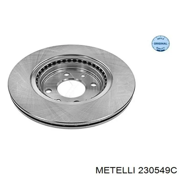 Диск гальмівний передній Metelli 230549C