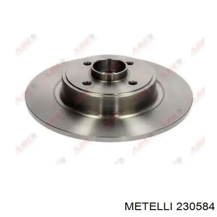 Диск гальмівний задній Metelli 230584
