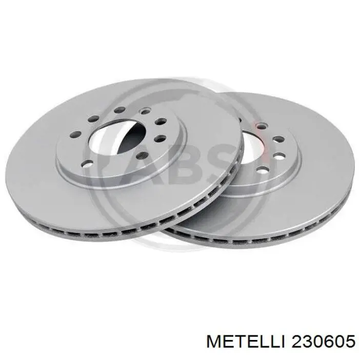 Диск переднього гальма Metelli 230605 ціна, від 44.13 USD