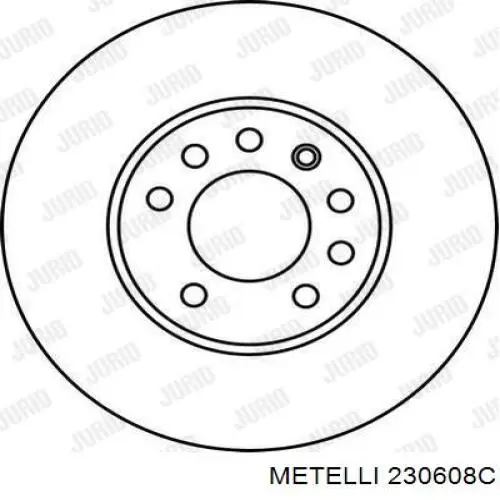 Гальмівні диски передні 230608C Metelli