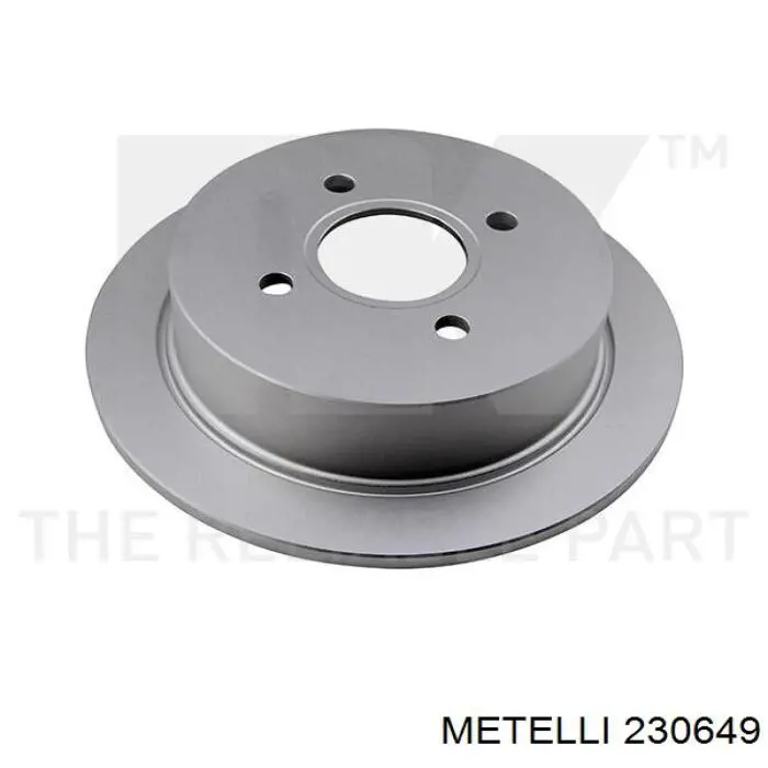 230649 Metelli диск гальмівний задній