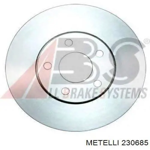 230685 Metelli диск гальмівний передній