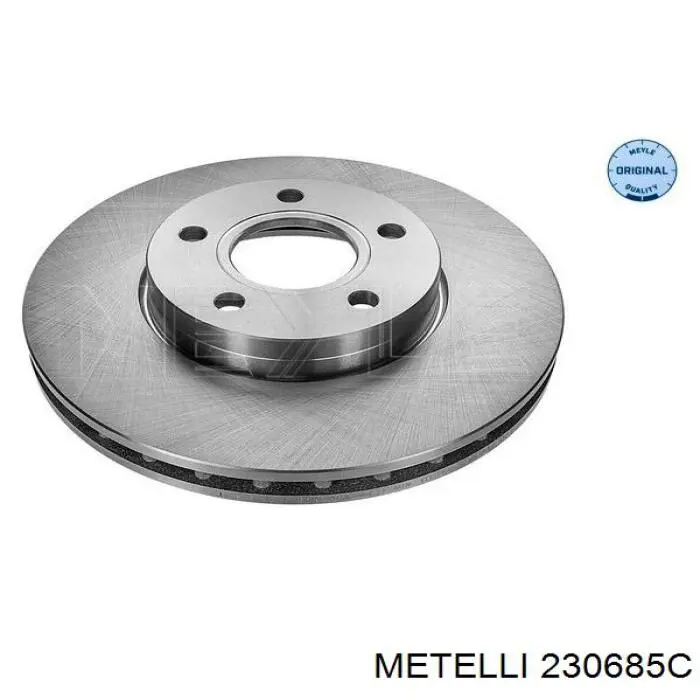 Диск гальмівний передній 230685C Metelli