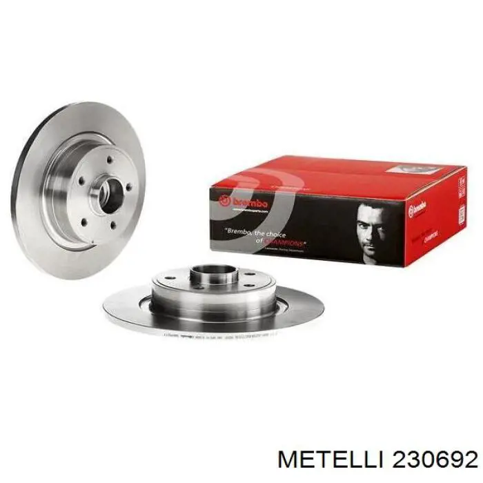 Купити 230692 Metelli Диск заднього гальма