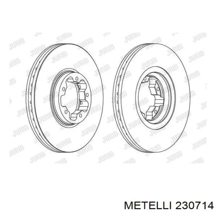 Диск переднього гальма Metelli 230714 ціна, від 35.46 USD