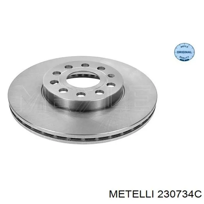 Диск гальмівний передній 230734C Metelli