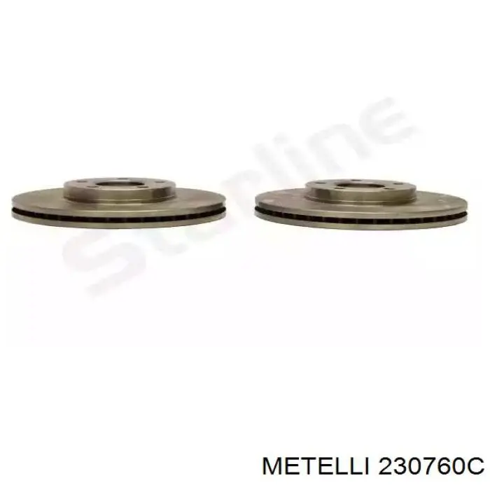 Диск переднього гальма Metelli 230760C ціна, від 39.50 USD
