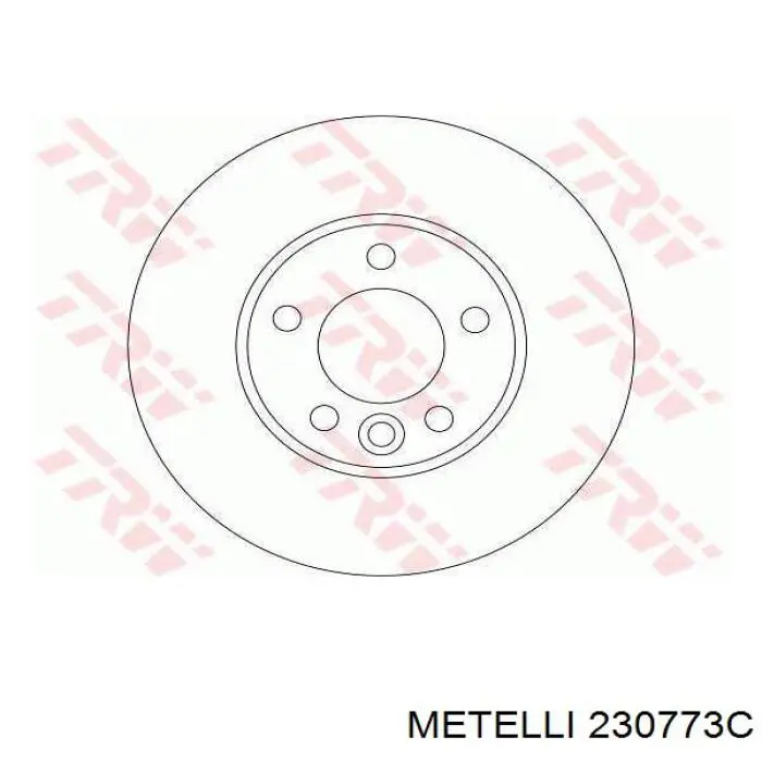 Гальмівні диски передні 230773C Metelli