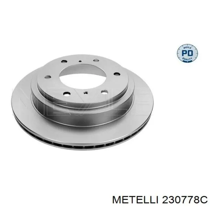 230778C Metelli диск гальмівний задній