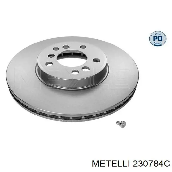 230784C Metelli диск гальмівний передній