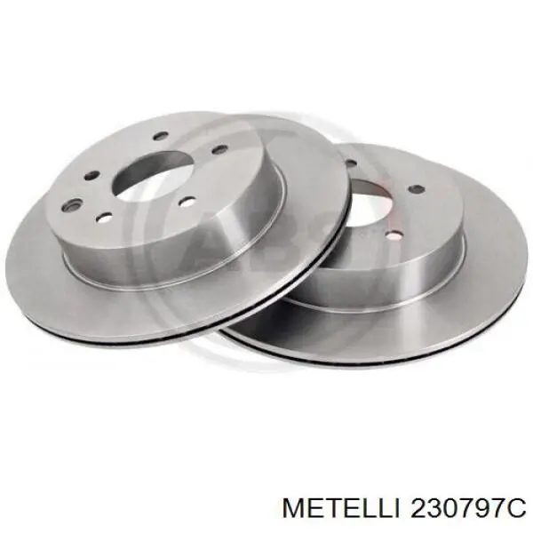 Купити 230797C Metelli Диск заднього гальма