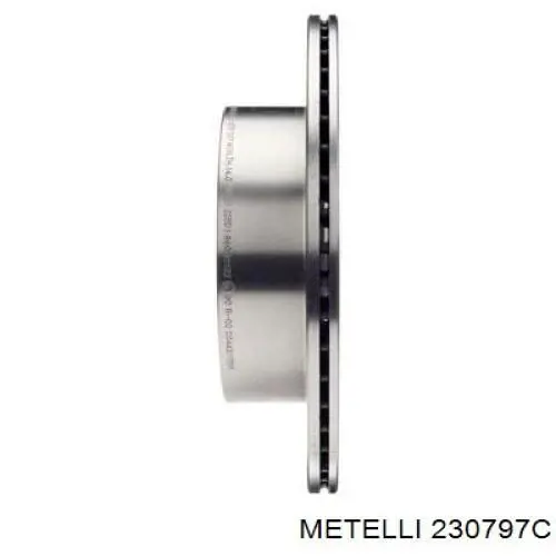 Диск гальмівний задній Metelli 230797C