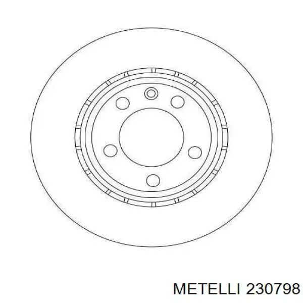 Диск переднього гальма Metelli 230798 ціна, від 49.99 USD