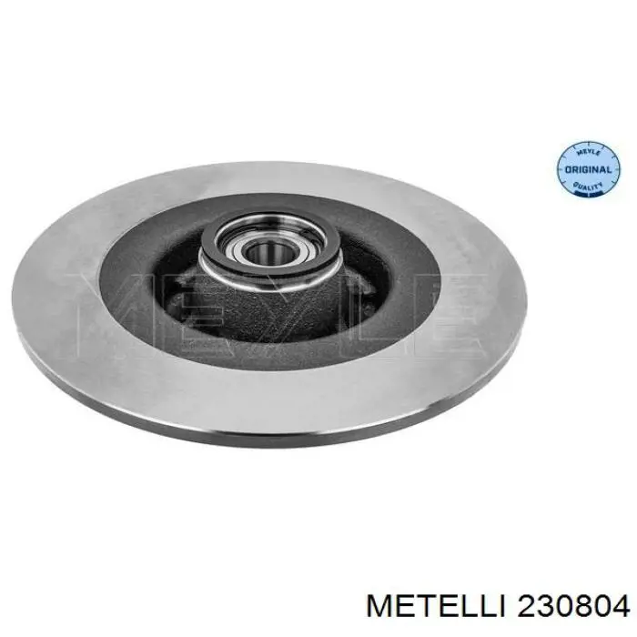 Диск гальмівний задній Metelli 230804