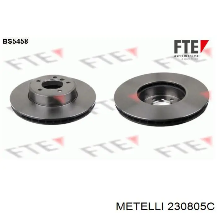 Гальмівні диски передні 230805C Metelli