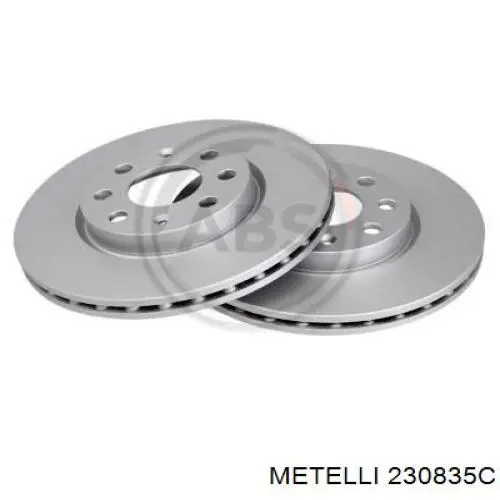 Гальмівні диски передні 230835C Metelli