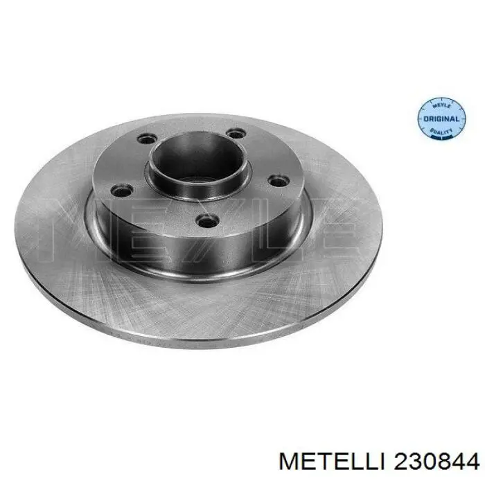 Диск гальмівний задній 230844 Metelli