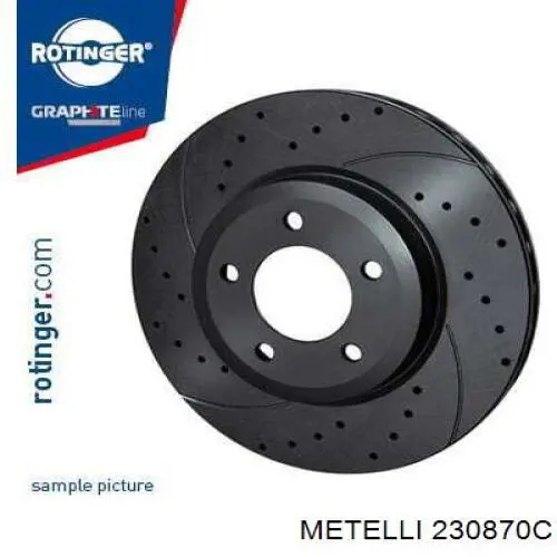 Диск переднього гальма Metelli 230870C ціна, від 50.24 USD