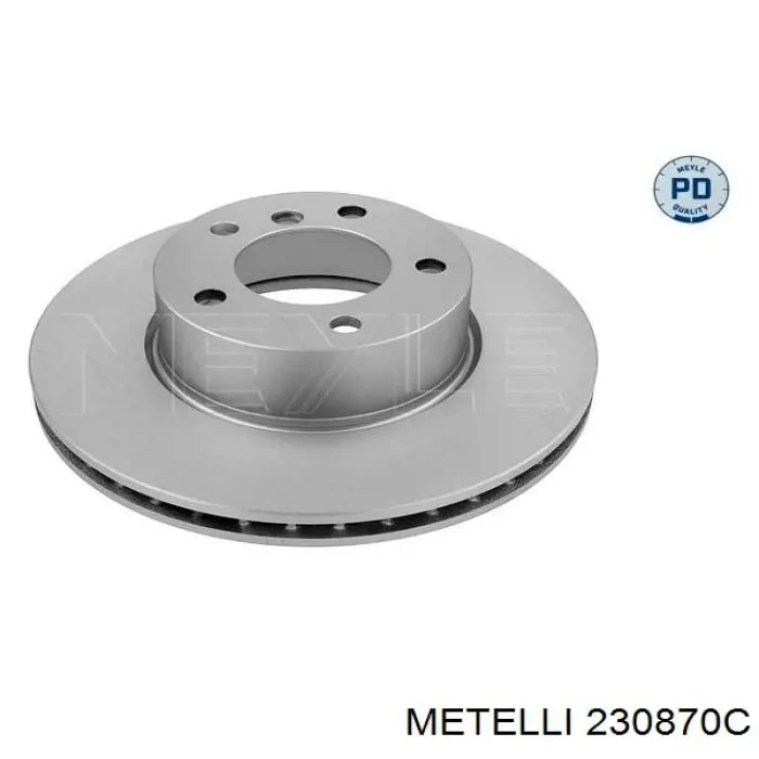 230870C Metelli диск гальмівний передній