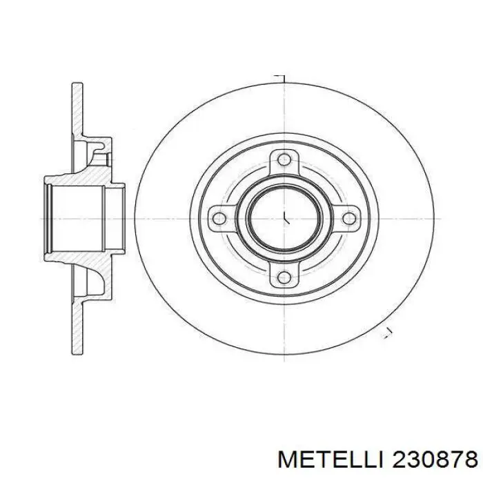 230878 Metelli Дискові гальма