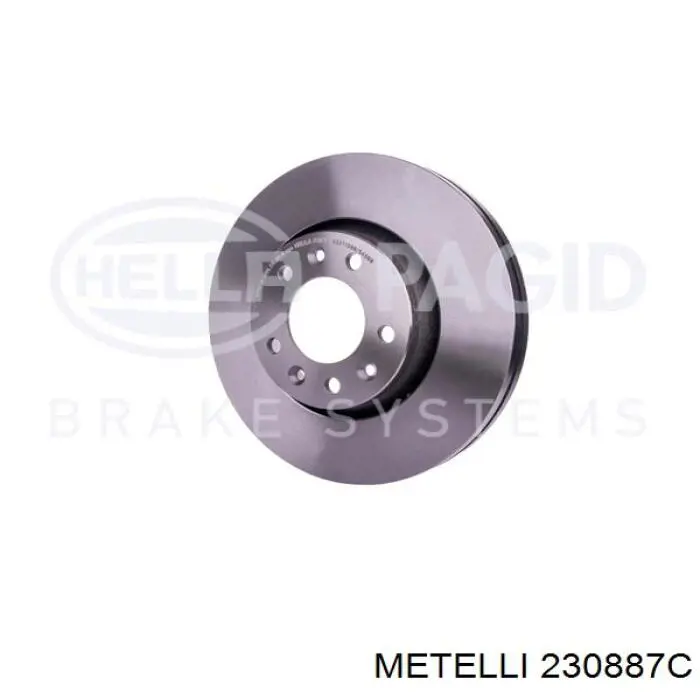 Диск переднього гальма Metelli 230887C ціна, від 43.34 USD