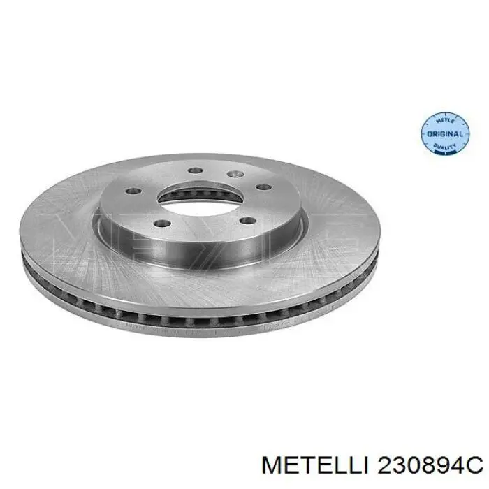 Диск гальмівний передній 230894C Metelli