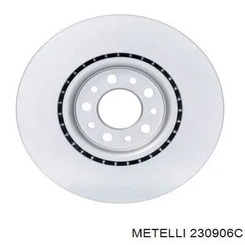 Диск гальмівний передній Metelli 230906C