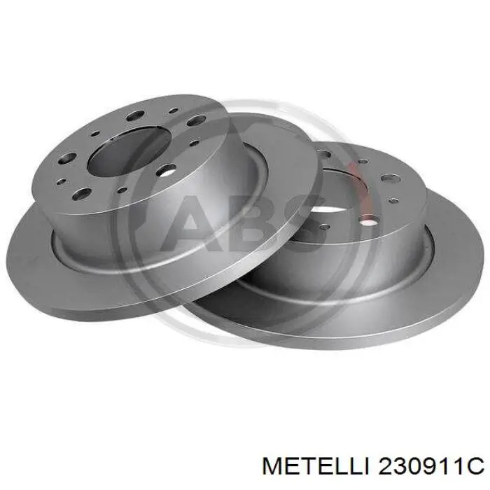 230911C Metelli диск гальмівний задній