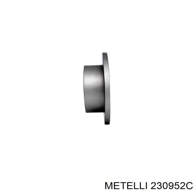 Диск гальмівний задній Metelli 230952C