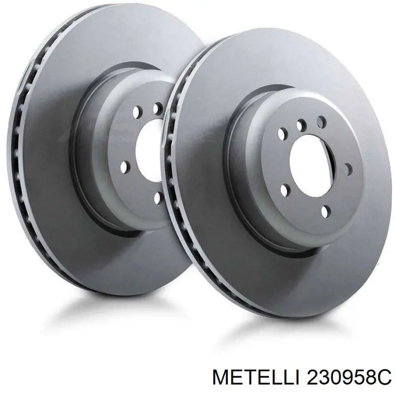 Диск переднього гальма Metelli 230958C ціна, від 43.18 USD