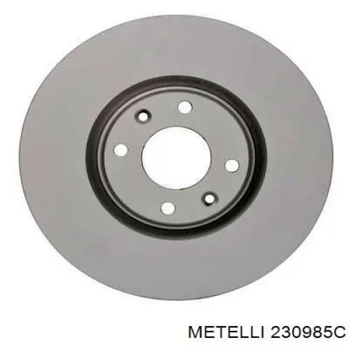 230985C Metelli диск гальмівний передній