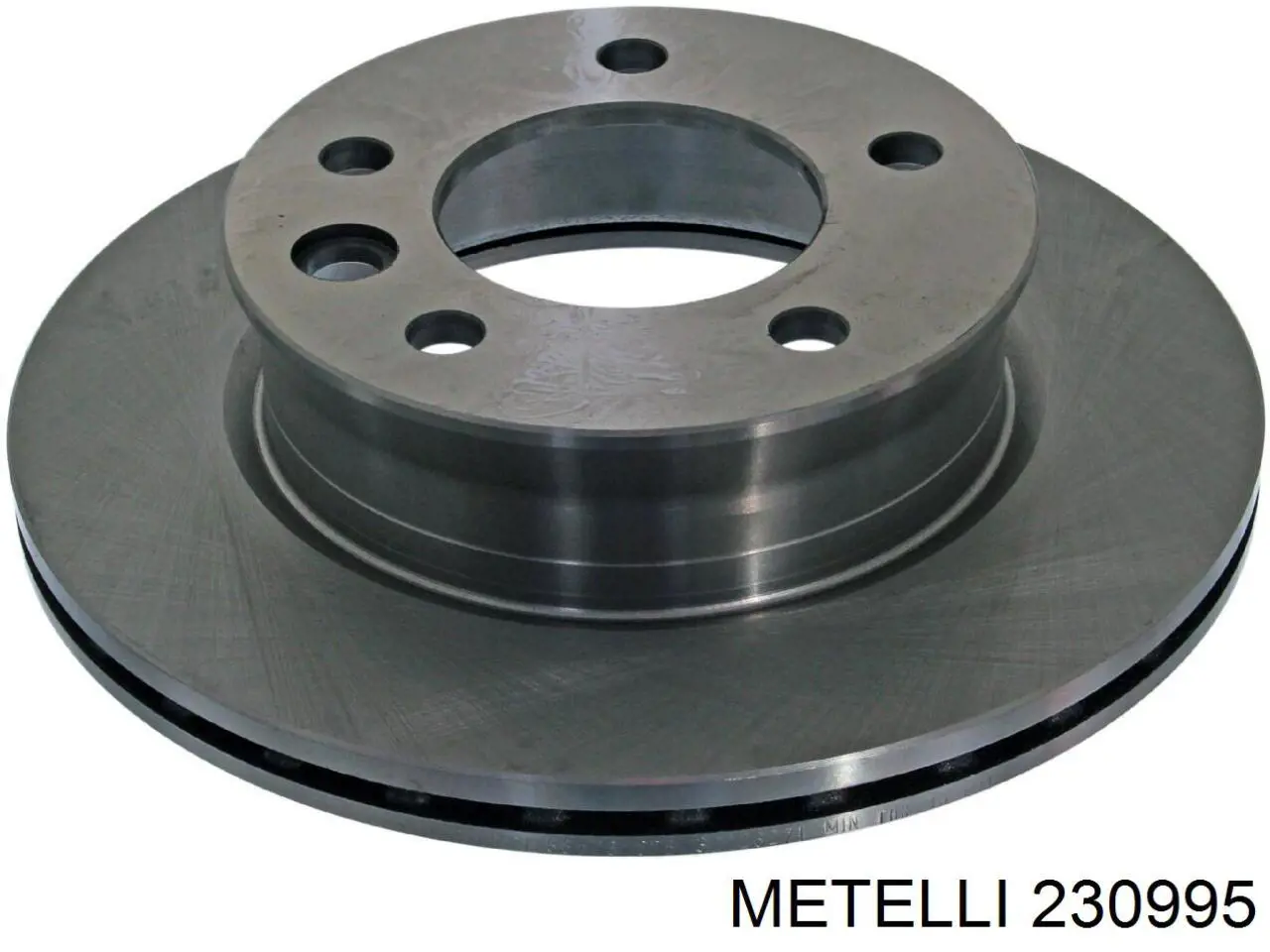 230995 Metelli диск гальмівний передній