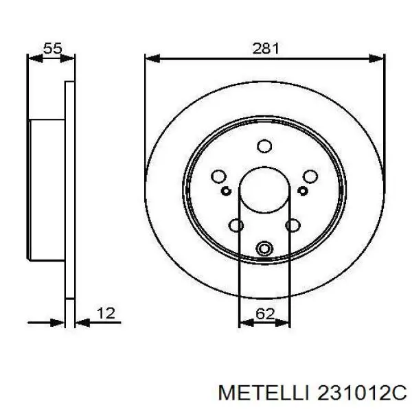 231012C Metelli Дискові гальма