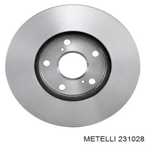 231028 Metelli диск гальмівний передній